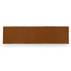 PVC Reed Fence 14mm Half Bamboo 100x300cm - Chocolate