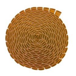 PVC Reed Fence 10mm Double-Sided - Light Brown