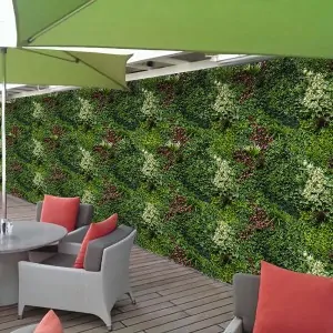 Artificial PREMIUM vertical garden tile 100 x 100cm- Anemone