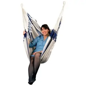 Ηammock chair Cumbia Sea Salt PP for Udine Stand