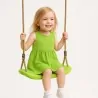 Plastic Kids Swing with Rope – Lime Green