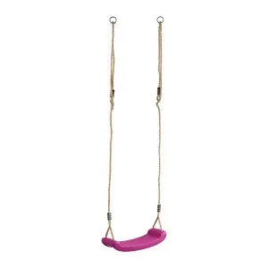Plastic Kids Swing with Rope – Magenta