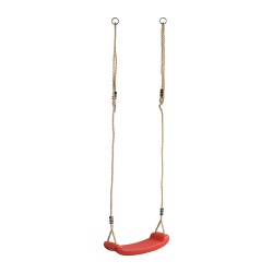 Plastic Kids Swing with Rope – Red