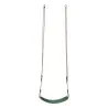Flexible Green Kids Swing with Plastic-Coated Rope