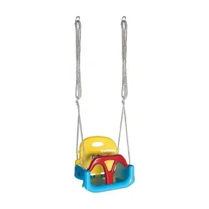 3-in-1 Baby Swing Seat with Safety Belt | yellow/red/blue