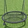 Nest Swing Rope Ø100cm – Black Round Hanging Seat