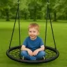 Nest Swing Rope Ø100cm – Black Round Hanging Seat