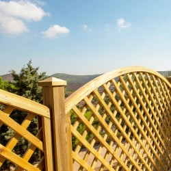 Diagonal Trellis Arch 6x6 cm