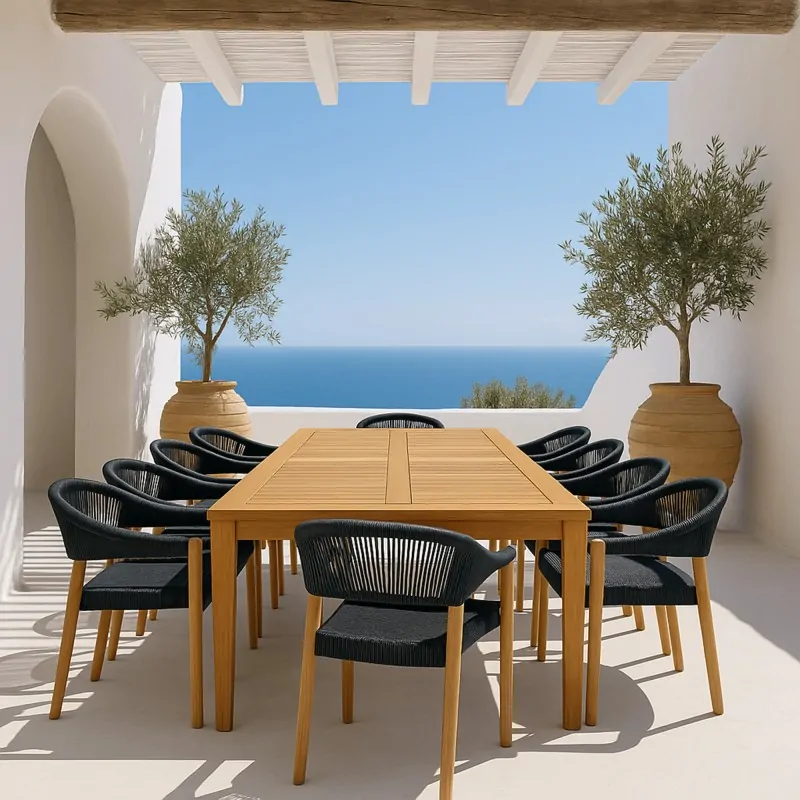 Teak table 100 x 250cm