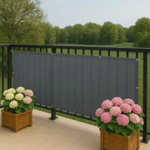 Κάλυμμα Μπαλκονιού 80 x 500εκ. - Γκρι