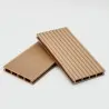 Striped WPC decking board 2,4 x 14,6 x 360cm - light brown