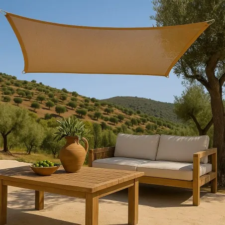 Premium Shade Sail 3x4m 280 gsm – Sand Beige
