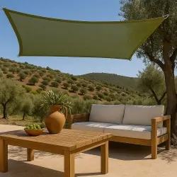 Premium Shade Sail 3x4m – Olive