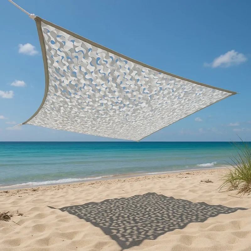 Camo Shading net white/grey  3 x 4m