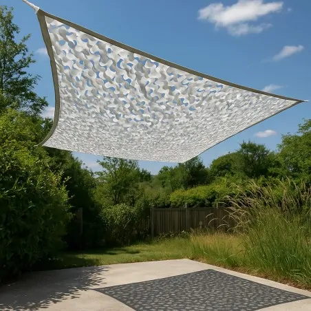 Camo Shading net white/grey  3 x 4m