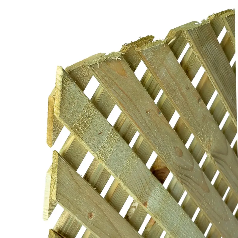 Wooden Lattice Privacy Panel 2x2 – 122 x 240 cm