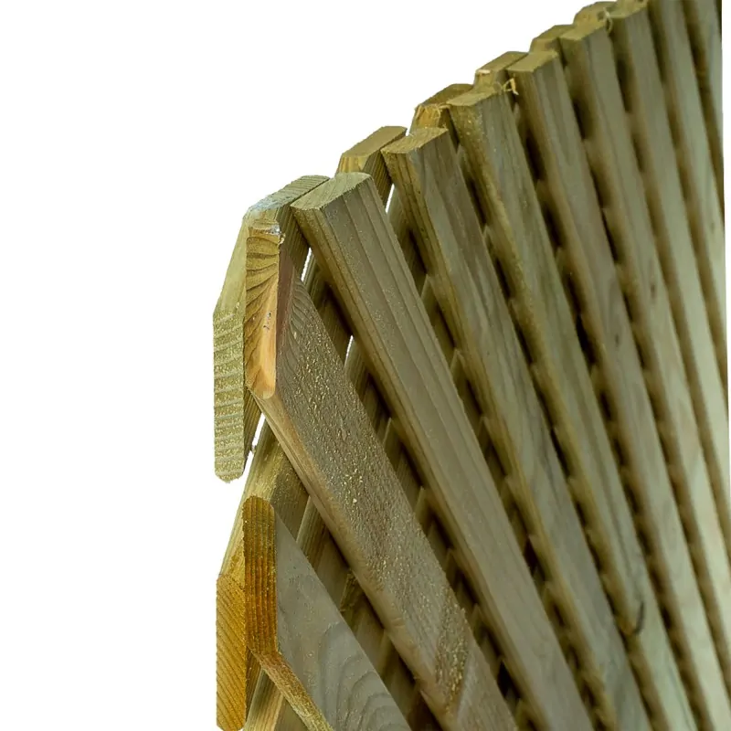 Wooden Lattice Privacy Panel 2x2 – 122 x 240 cm - Reinforced