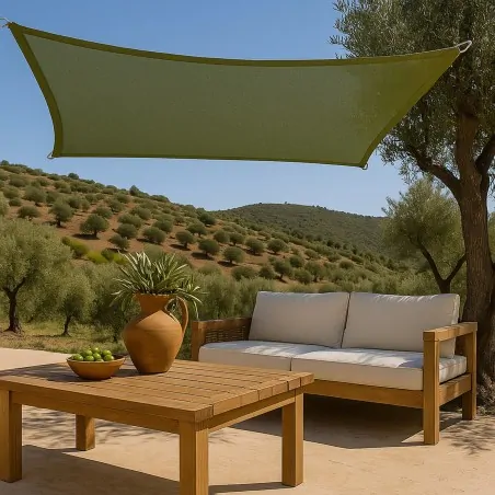 Premium Shade Sail 3x5m – Olive