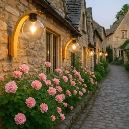 Wooden Outdoor Wall Light for Pergola or Entrance