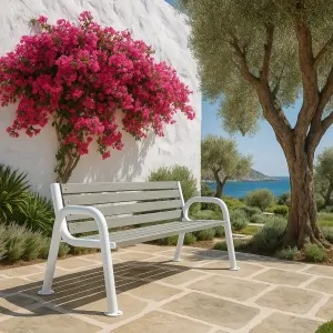 Παγκάκι Κήπου με Μεταλλικό Σκελετό