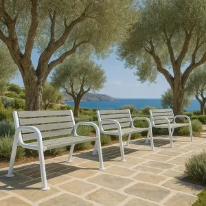 Παγκάκι Κήπου με Μεταλλικό Σκελετό