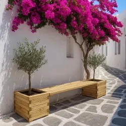 Planter bench 50cm in 3 lengths