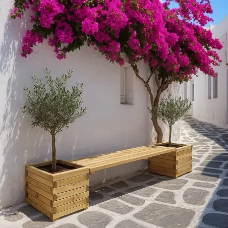 Planter bench 50cm in 3 lengths BENCH PLANTER 50 x 100cm.