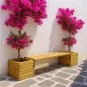 Planter bench 40cm in 3 lengths BENCH PLANTER 40 x 100cm.