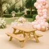 Children’s Wooden Picnic Table for Outdoor Use
