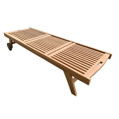 Teak Beach Lounger 197cm