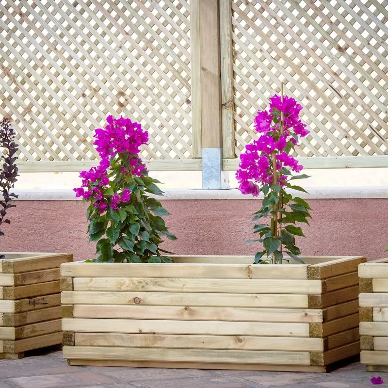 Wooden Planter 37(h) x 50 x 110cm