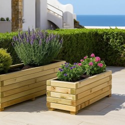 Wooden Planter 28(h) x 30 x 70cm