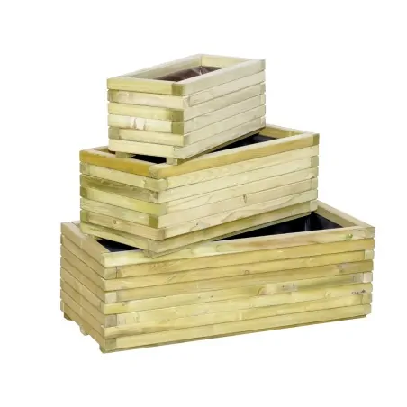 Wooden Planter 33(h) x 40 x 90cm