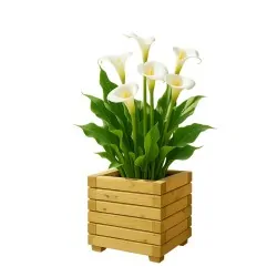 Square Wooden Planter 30 x 30 cm – 28 cm Height