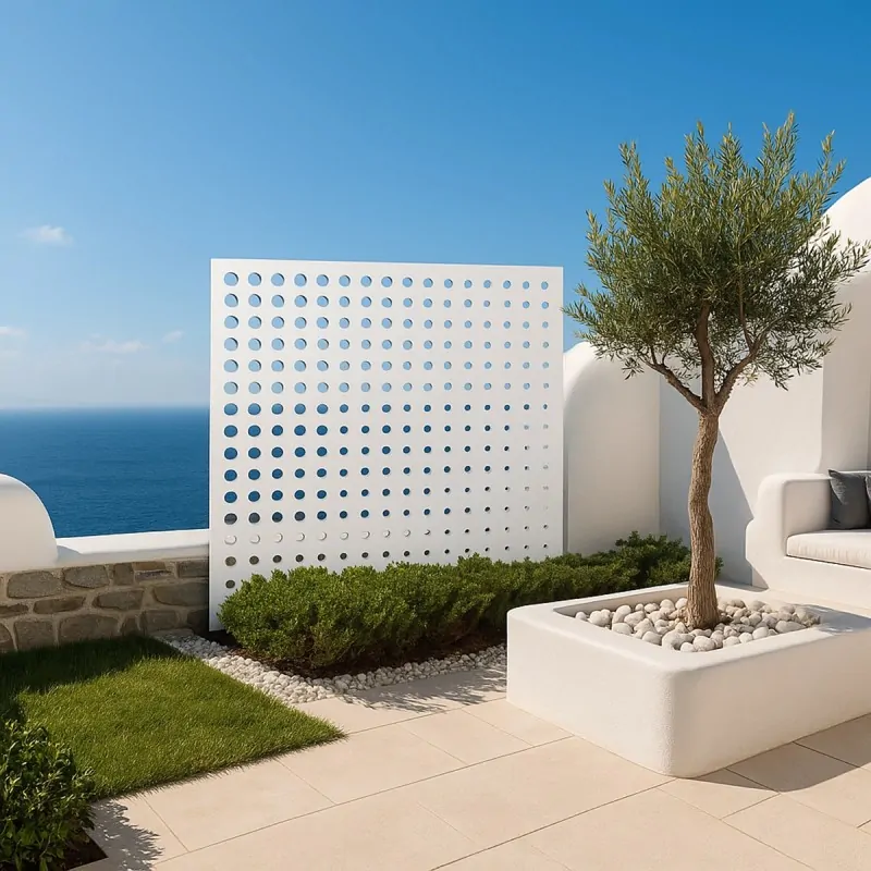 Moon trellis 100 x 100cm - White