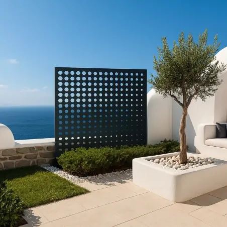 PP Moon trellis 100 x 100cm grey