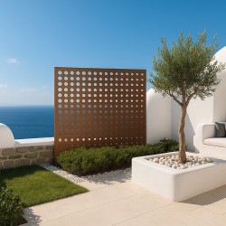 PP Moon trellis 100 x 100cm brown