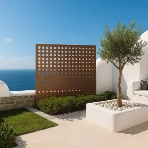 Καφασωτό Συνθετικό Moon - Καφέ