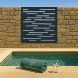 PP Nautic trellis 100 x 100cm grey