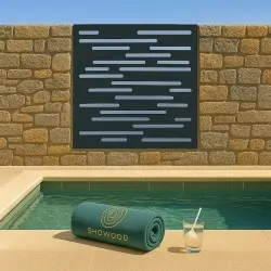 PP Nautic trellis 100 x 100cm grey