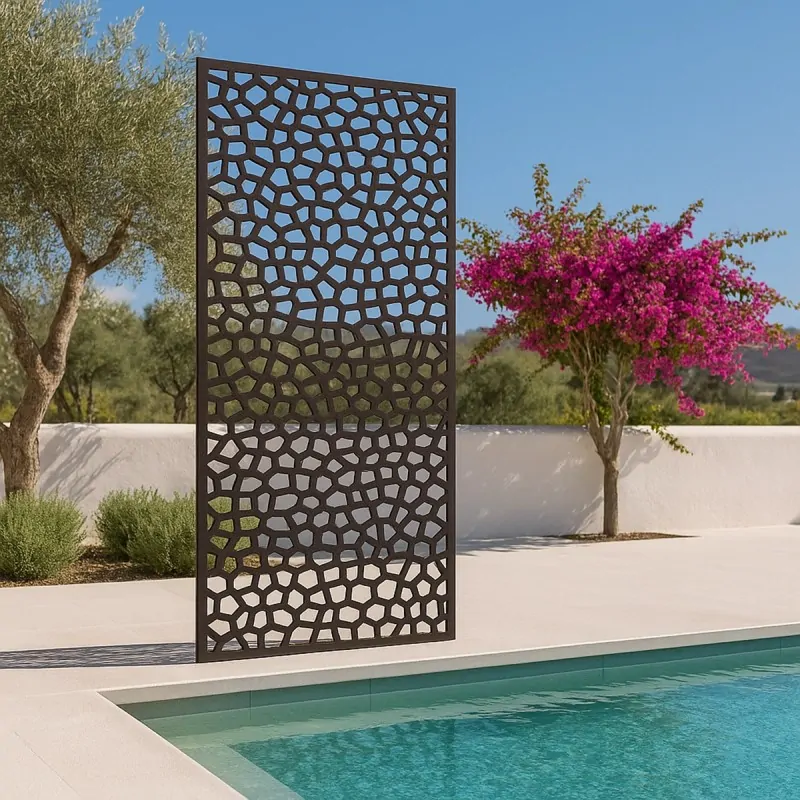 PP Mosaic trellis 100 x 200cm coffee
