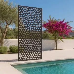 PP Mosaic trellis 100 x 200cm coffee