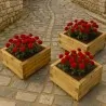 Wooden Planter Square 21(h) x 50 x 50cm