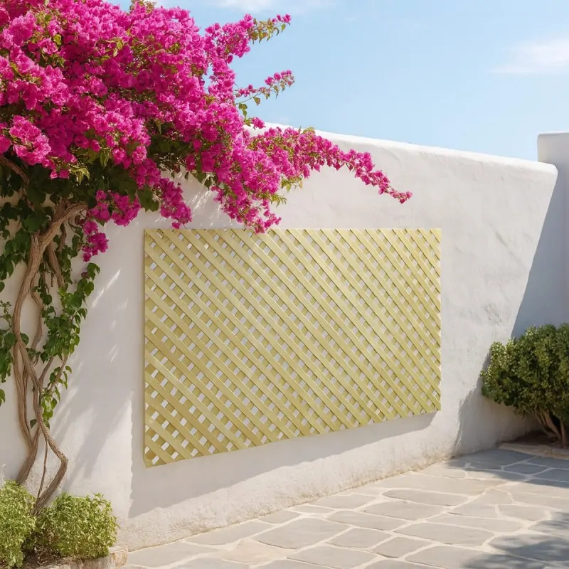 Wooden Lattice Privacy Panel 2x2 – 122 x 240 cm