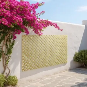 Wooden Lattice Privacy Panel 2x2 – 122 x 240 cm