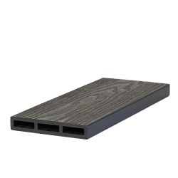 WPC 3d fencing board  2 x 12 x 360cm - dark grey