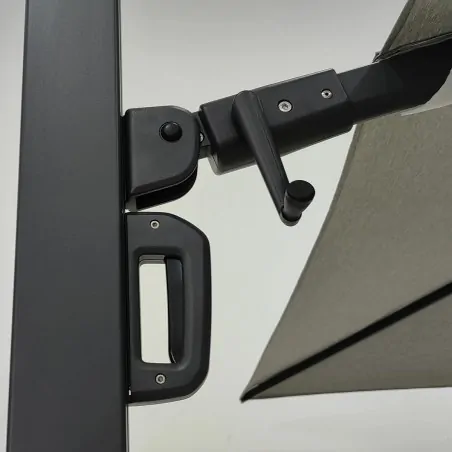 Premium Ομπρέλα Κήπου 3x3.5m Ανθρακί Γκρι