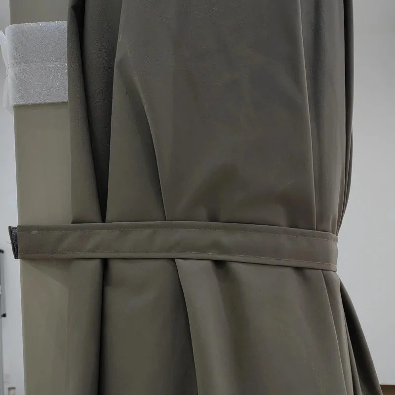 Premium Garden Umbrella 3x3.5m Beige Taupe