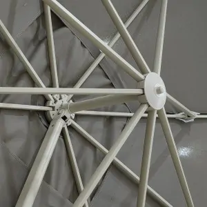 Premium Ομπρέλα Κήπου 3x3.5m Μπεζ Taupe