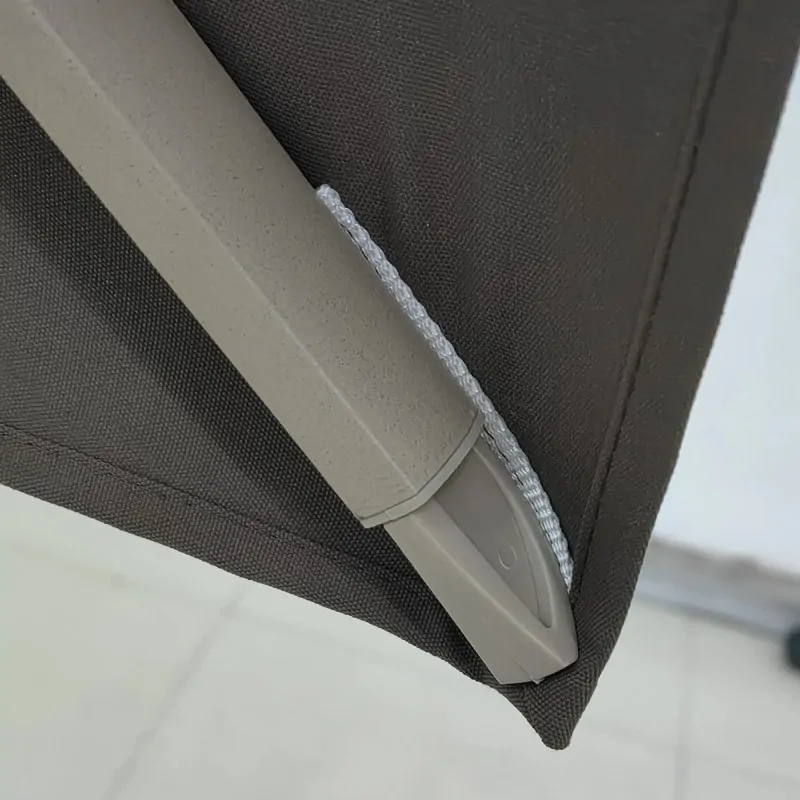 Premium Garden Umbrella 3x3.5m Beige Taupe